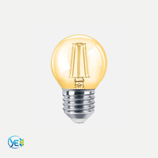 ECOLITE 4W G45 LED GOLD FILAMENT AMPUL 450LM 2200K SICAK SARI IŞIK E27 GOLD CAM