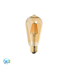ECOLITE 4W ST64 LED GOLD FILAMENT AMPUL 450LM 2200K SICAK SARI IŞIK E27 GOLD CAM