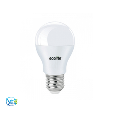 ECOLITE 7.5W A60 LED AMPUL CLASSIC SERIES 1055LM 2500K SARI IŞIK E27 OPAL CAM