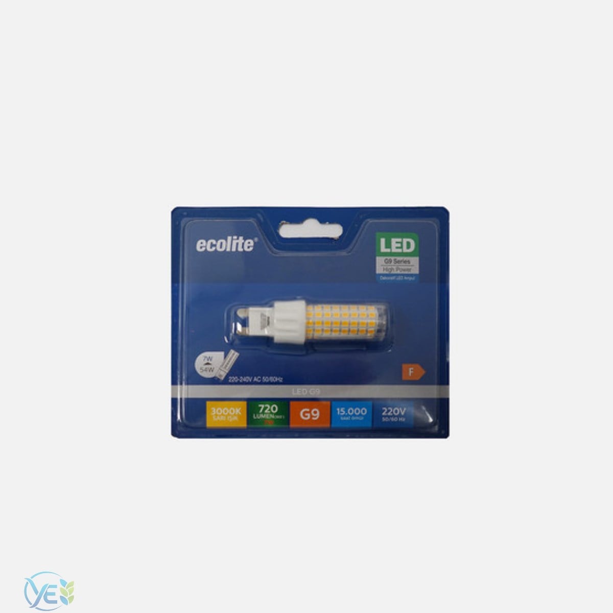 ECOLITE LED AMPUL 7W G9 3000K SARI IŞIK
