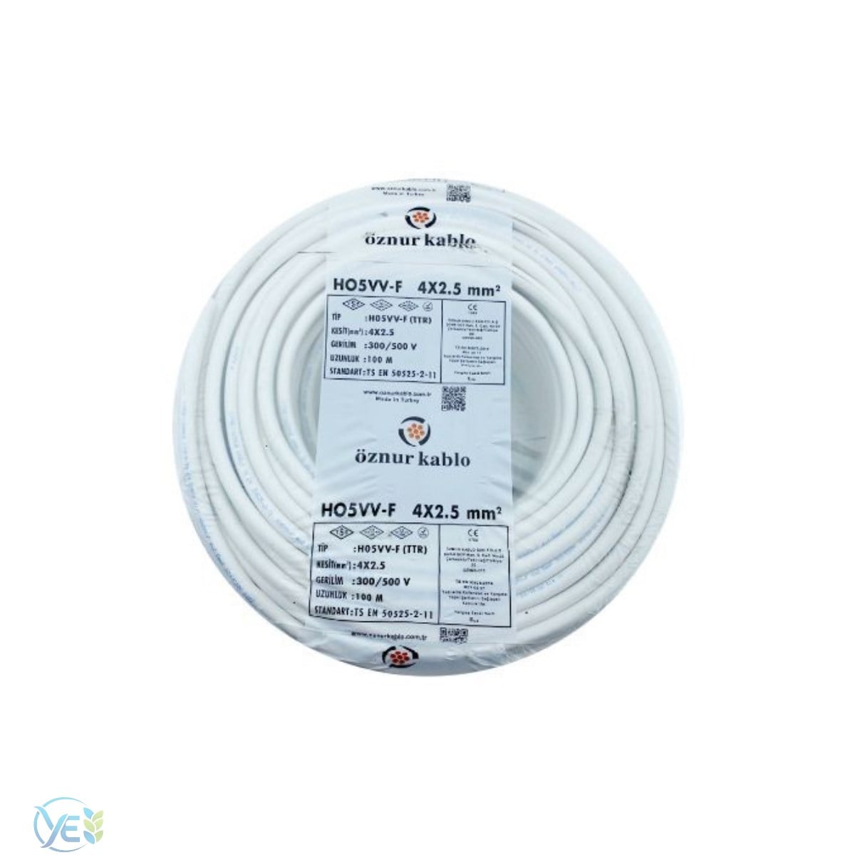 ÖZNUR 4X2.5 TTR KABLO BEYAZ