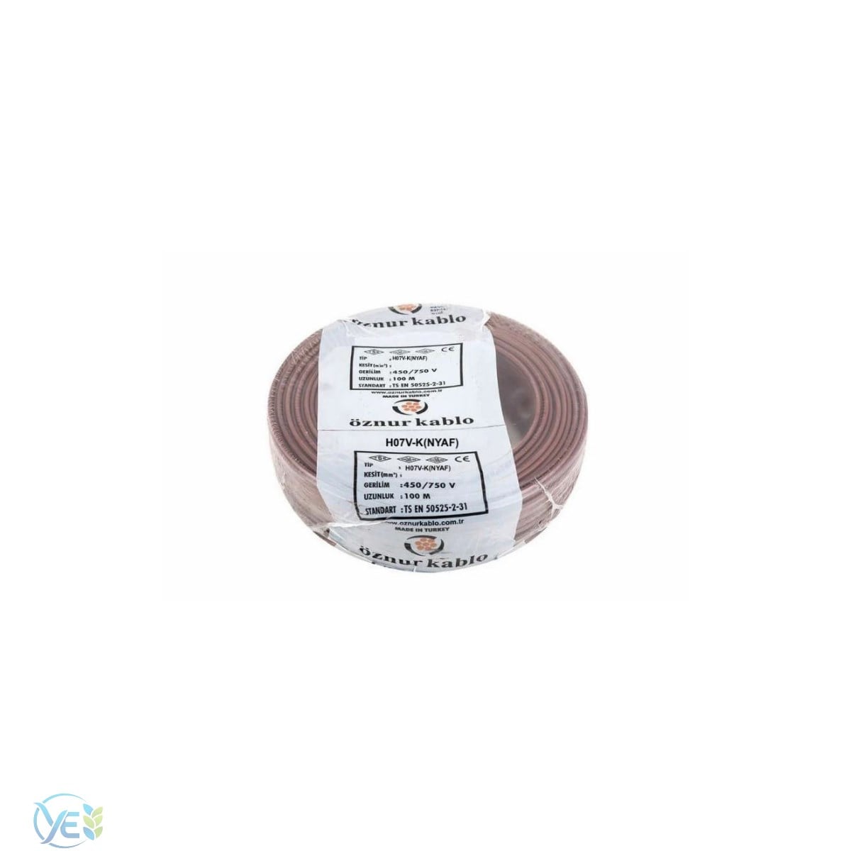 ÖZNUR KABLO 0,75 MM NYAF KABLO KAHVERENGİ