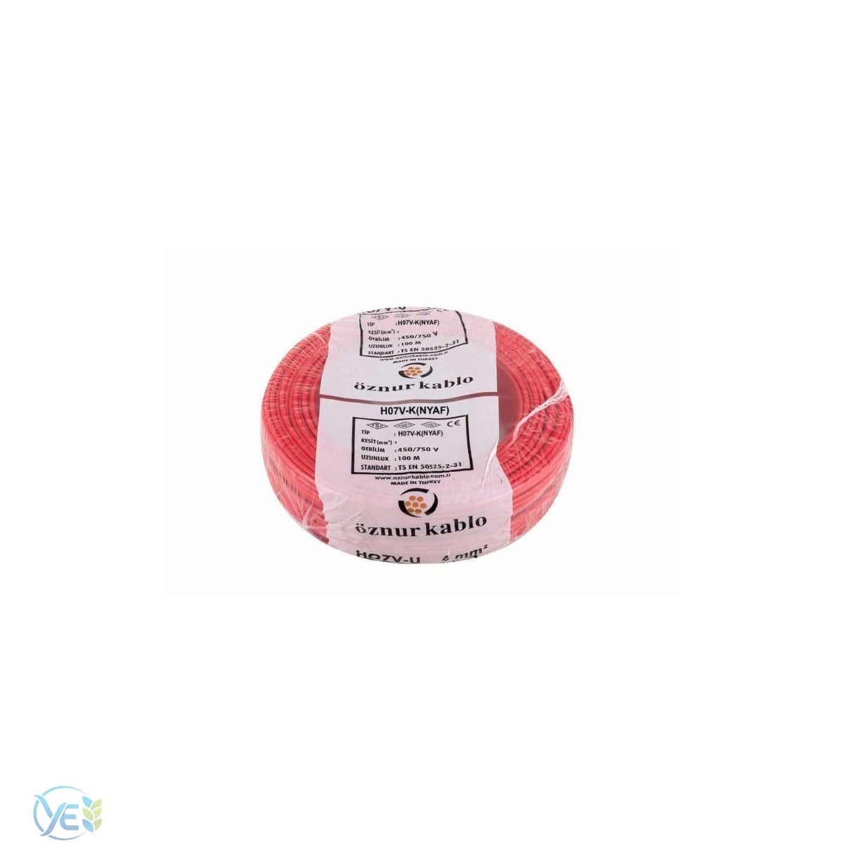ÖZNUR KABLO 16 MM NYAF KABLO KIRMIZI