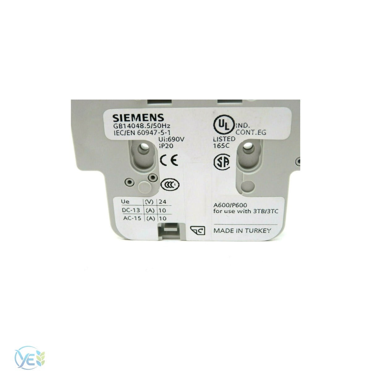 SIEMENS YEDEK YARDIMCI KONTAKTÖR 3TY7561-1AA0014048.550Hz