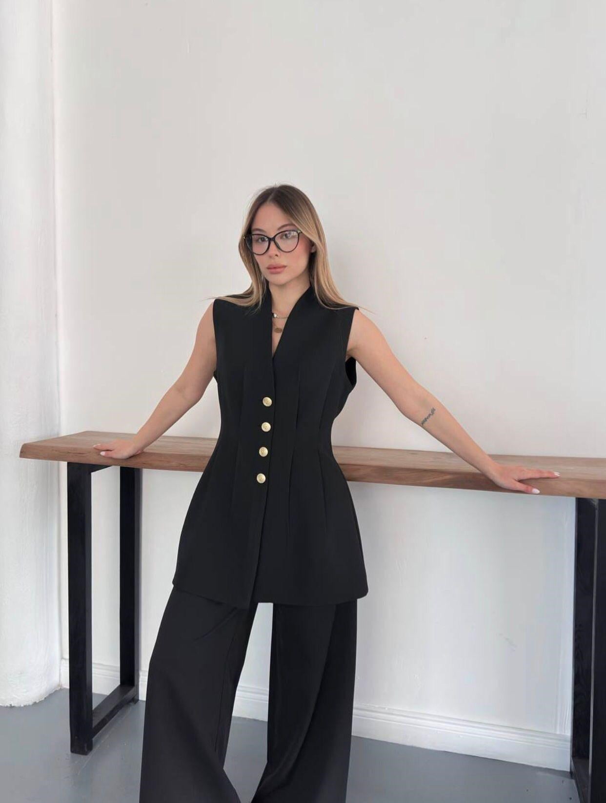 Gold Düğme Double Takım