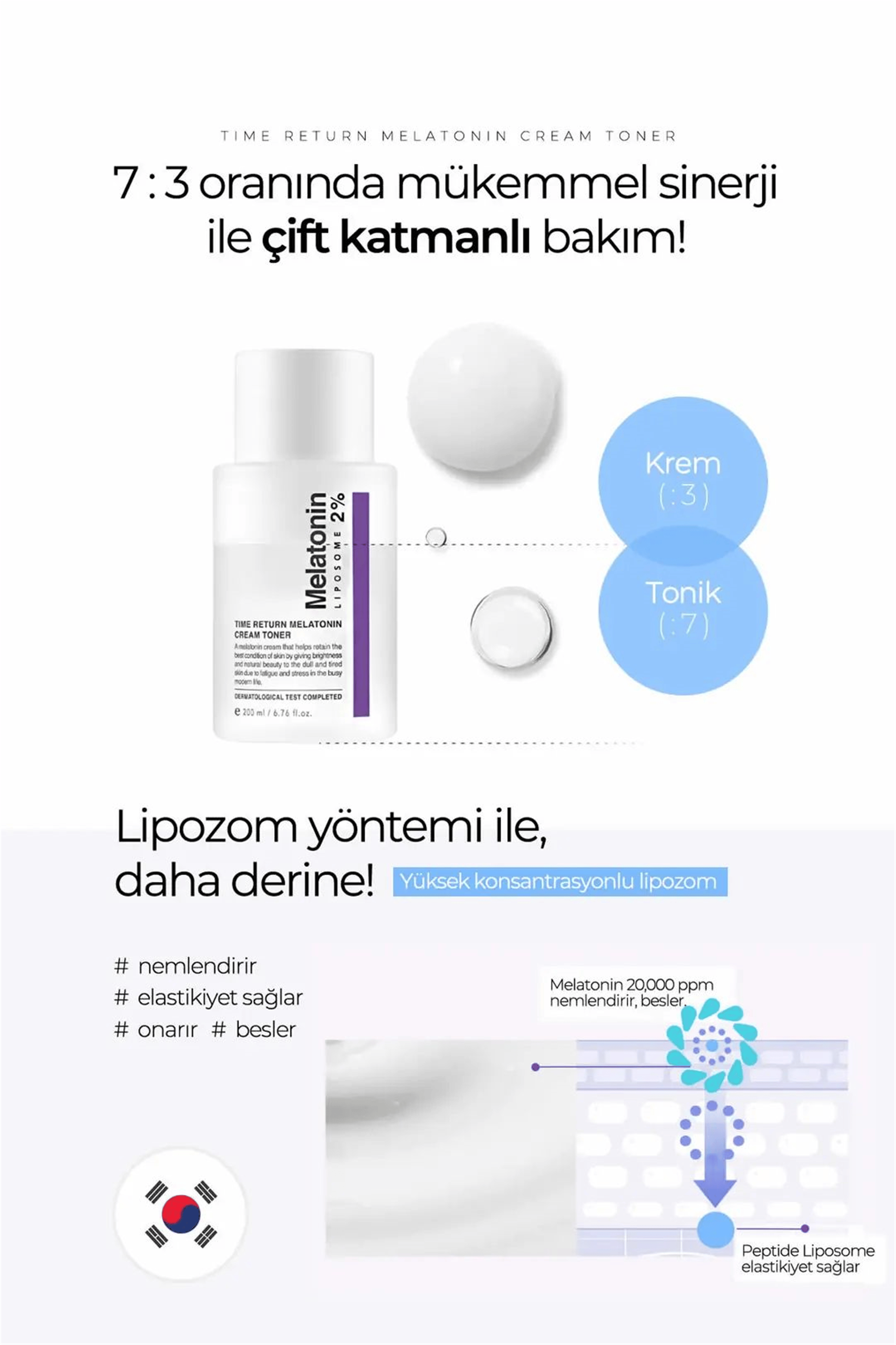Maxclinic Time Return Melatonin Cream Toner 200 Ml