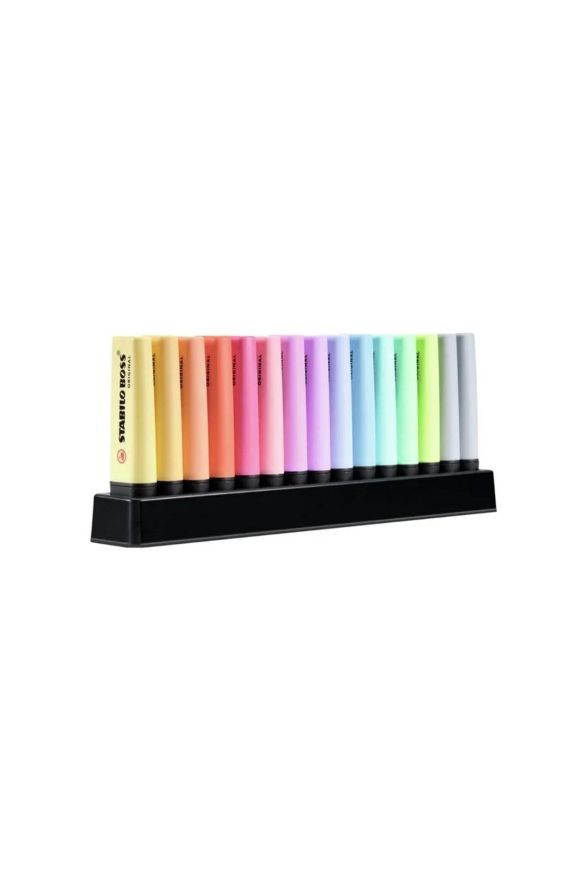 - Boss Original Pastel - İşaretleme Kalemi - 15'li Masa Seti - 14 Renk (2x Tozlu Gri)