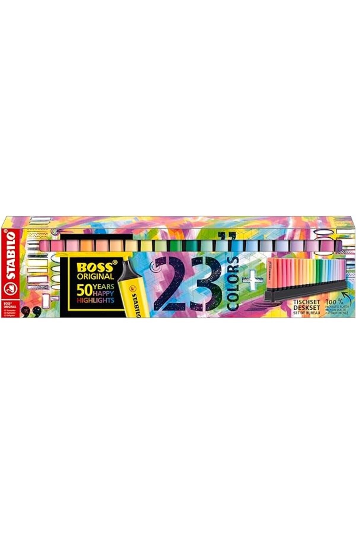 - İşaretleme Kalemi - BOSS ORIGINAL - 23'lü Paket - Çeşitli Renkler