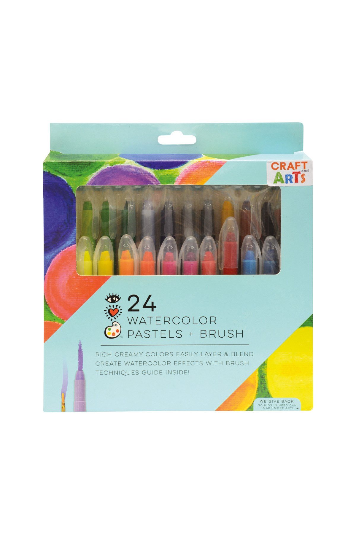 24'LÜ WATERCOLOR PASTEL VE FIRÇA 4124