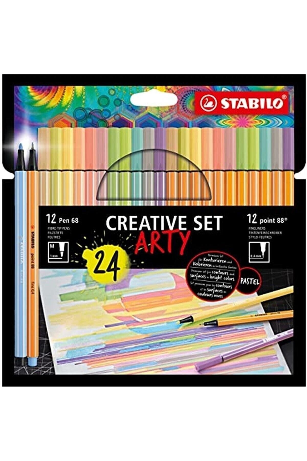 Arty Kreatif Set 24 Lü Pen+point