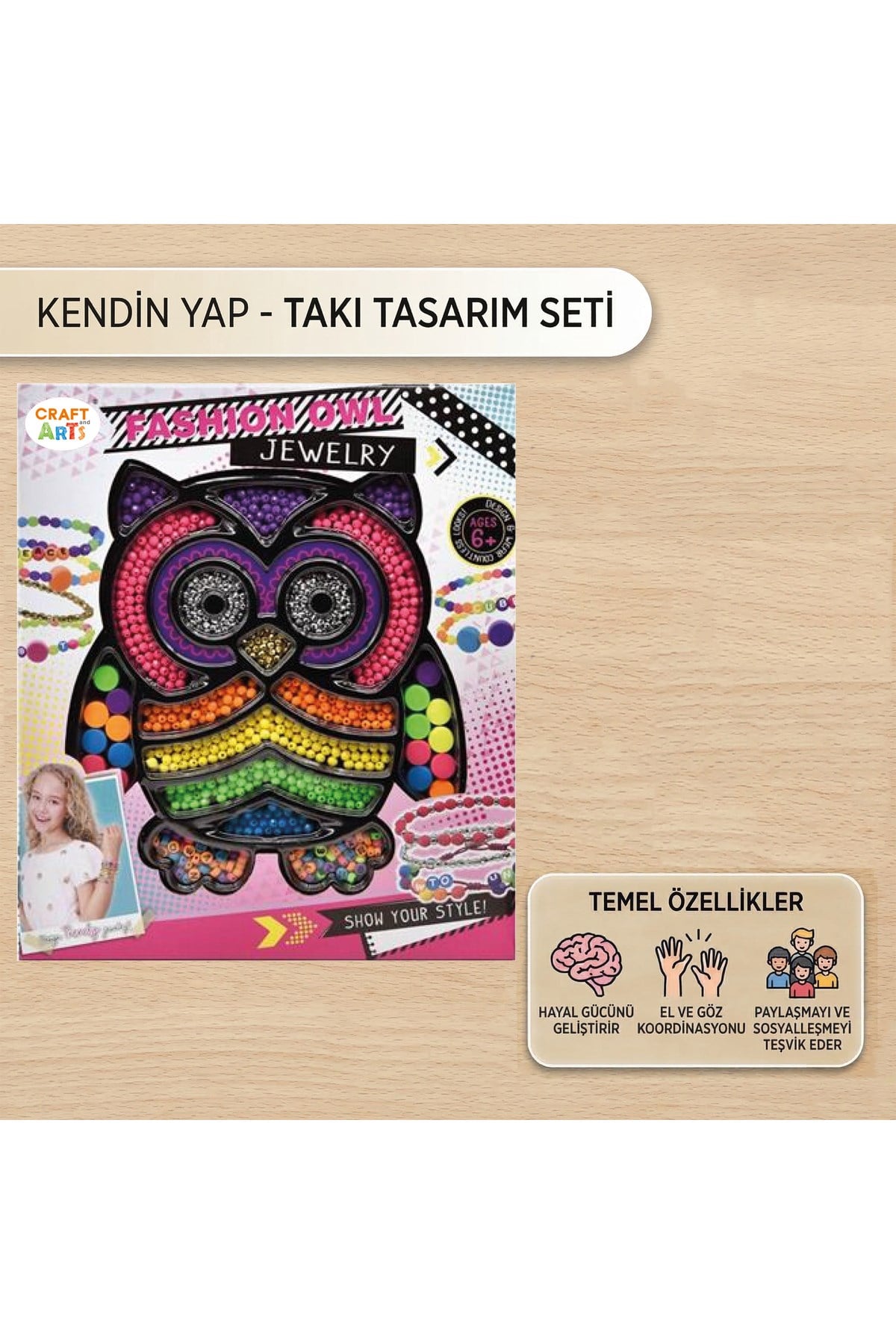 BAYKUŞLU KENDİN YAP VE TASARLA BONCUK TAKI HOBİ SETİ