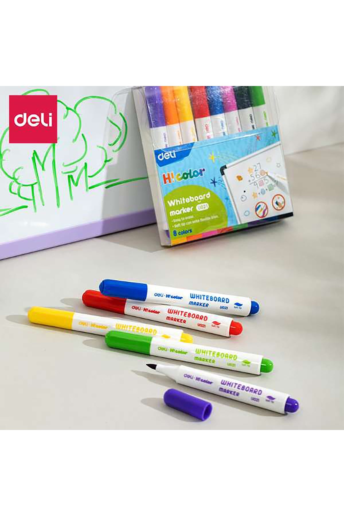 Beyaz Tahta Kalemleri Marker Renkli 8'li Paket