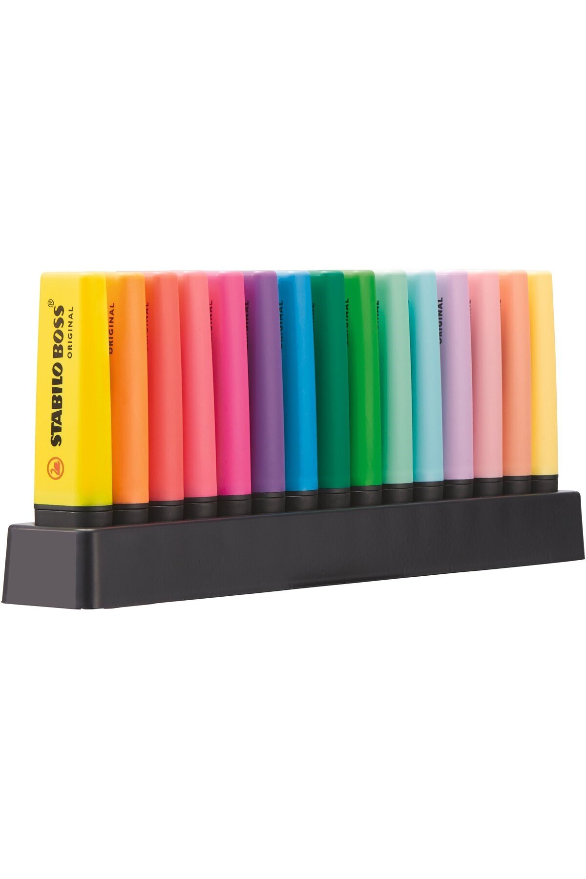 BOSS ORIGINAL - Fosforlu Kalem - 15'li Masa Seti - 9 Parlak Renk - 6 Pastel Renk