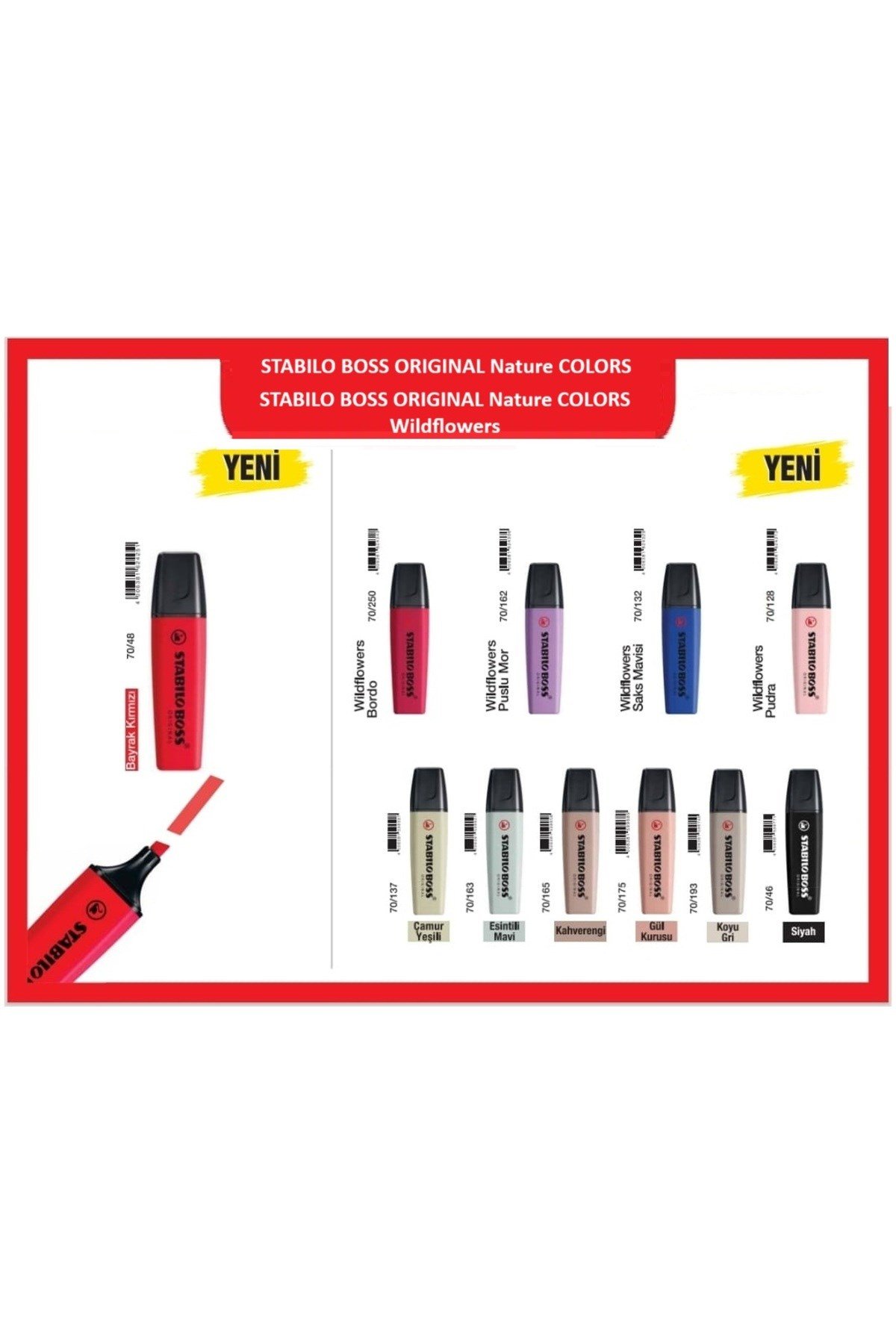 Boss Original Nature Colors + Wildflower Edition 11'li SET 2025-2026 Renkleri