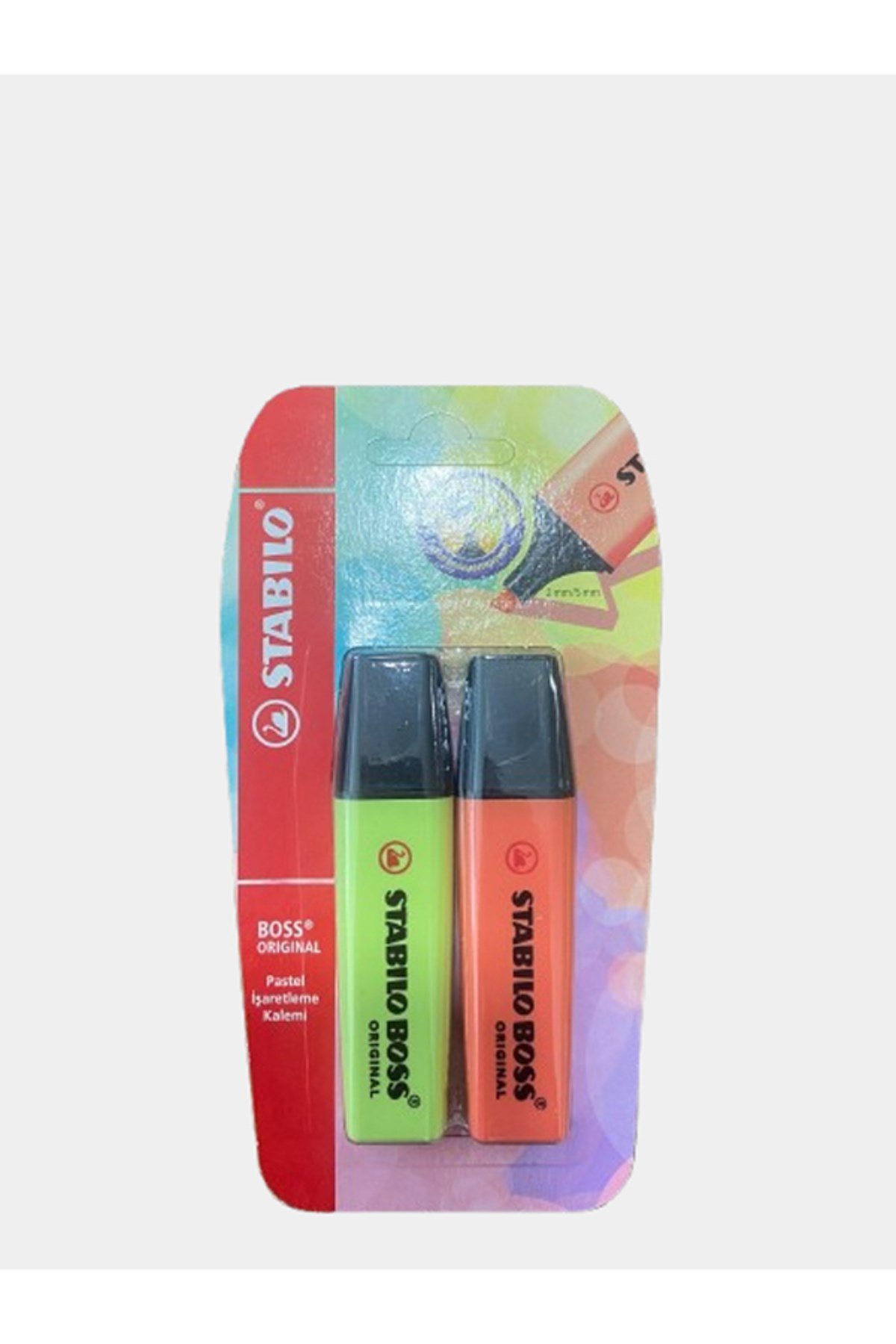 BOSS ORIGINAL Pastel Renk Fosforlu Kalem 2'li Blister