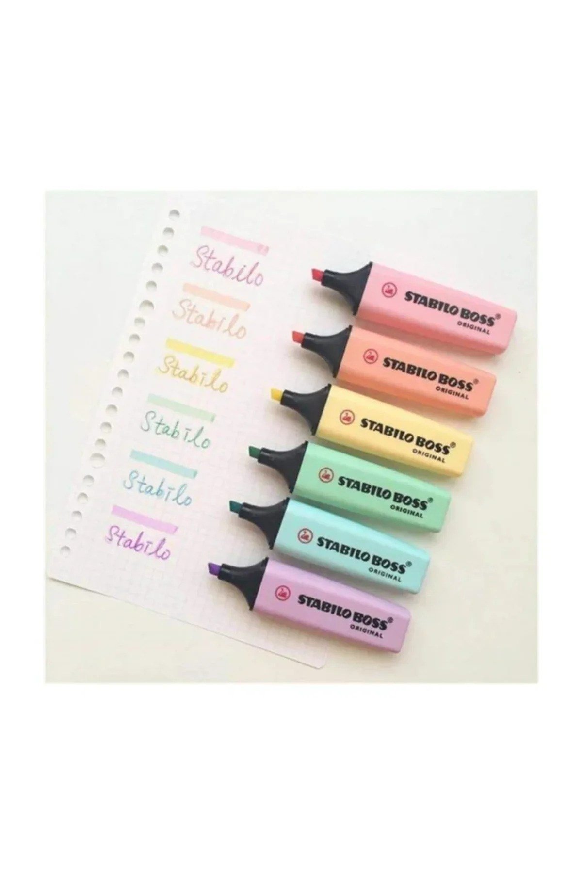 Boss Pastel Fosforlu Kalem 6 Adet