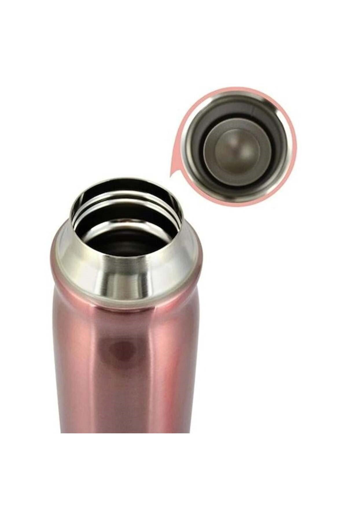 Çelik İçli Termos 500ml Pastel Pembe