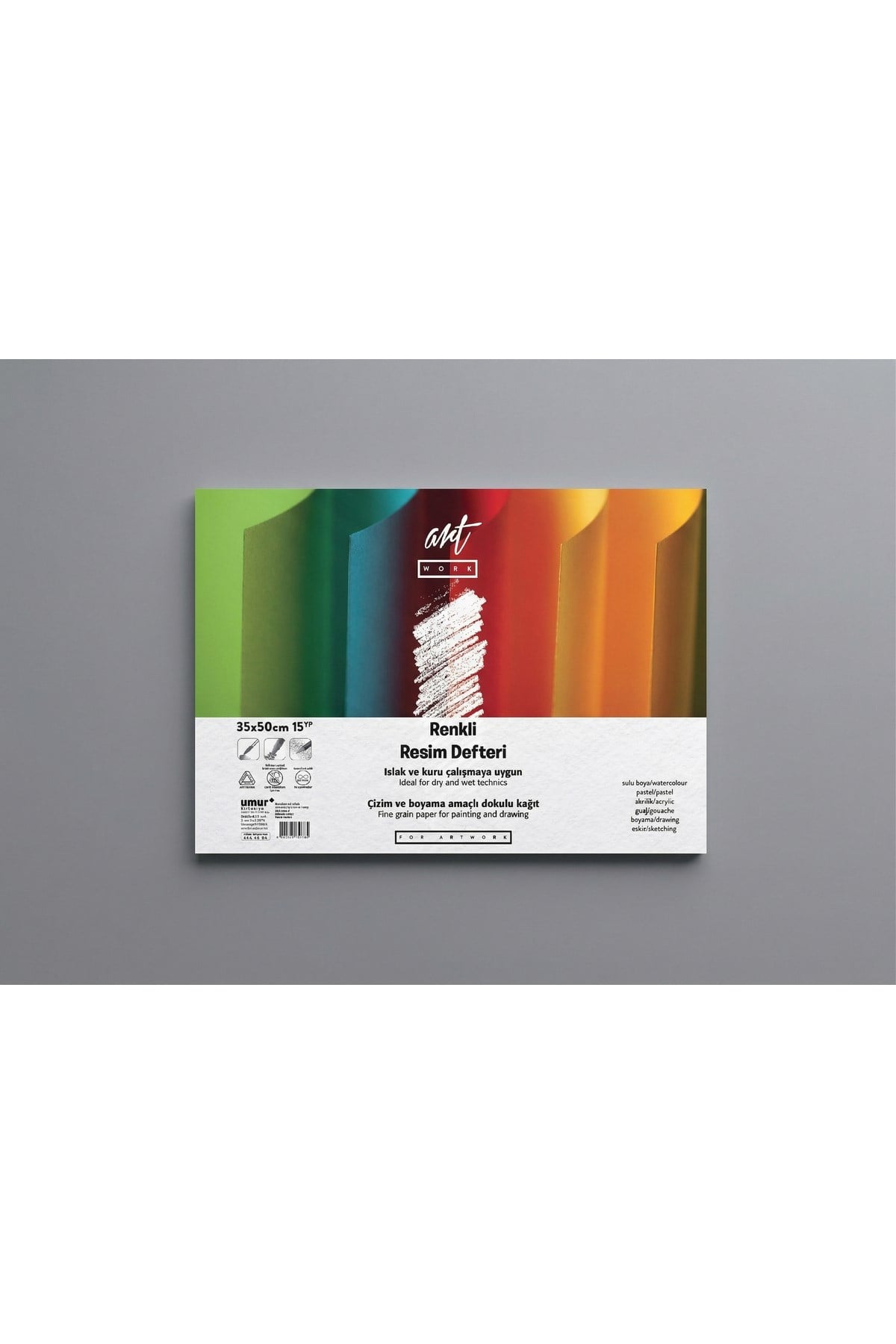 CLARA Renkli Resim Defteri1 60 g+180 g 35x50 12+3 yp