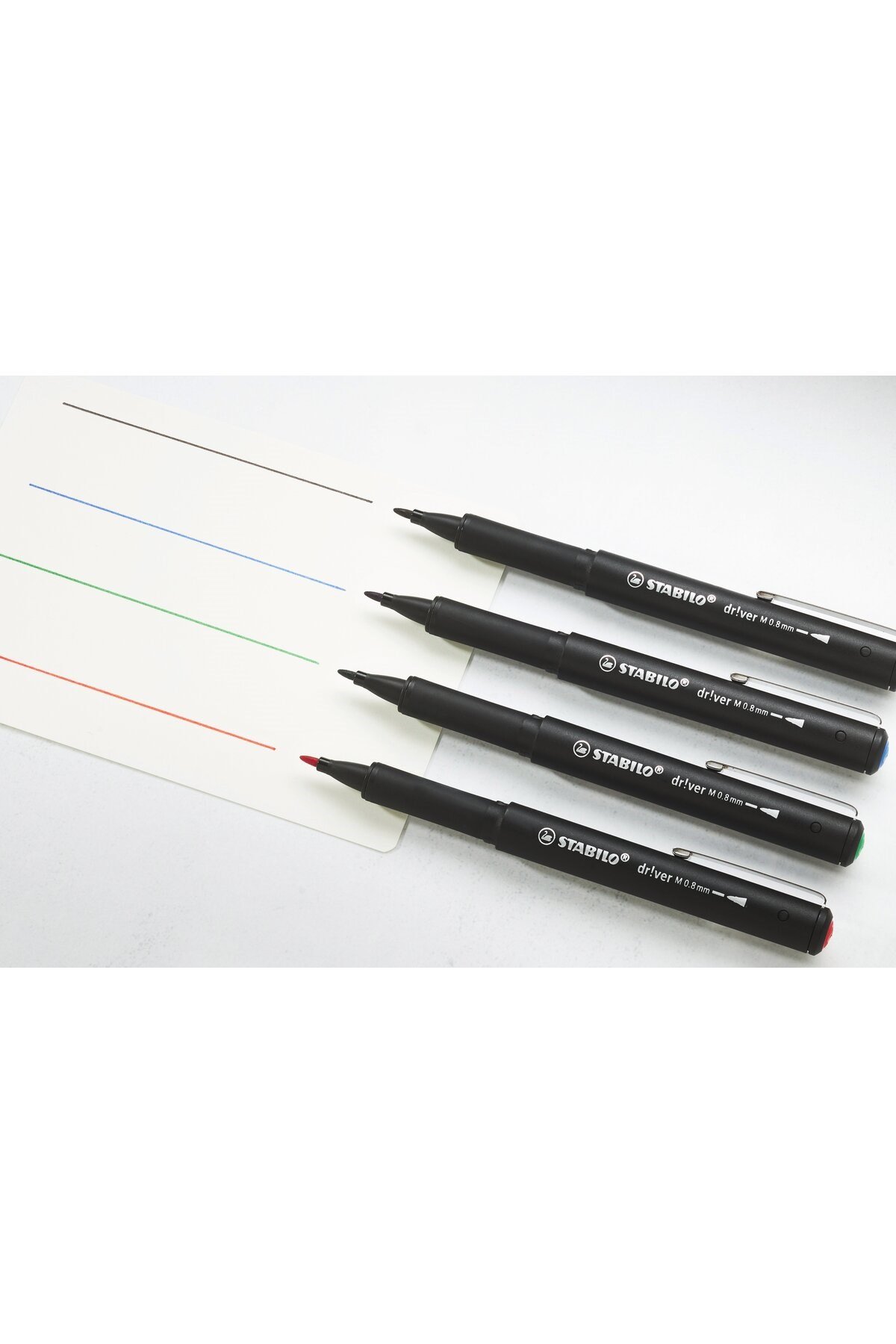 dr!ver (M) 4'lü Paket 0.8mm Keçe uçlu Teknik Çizim Kalemi