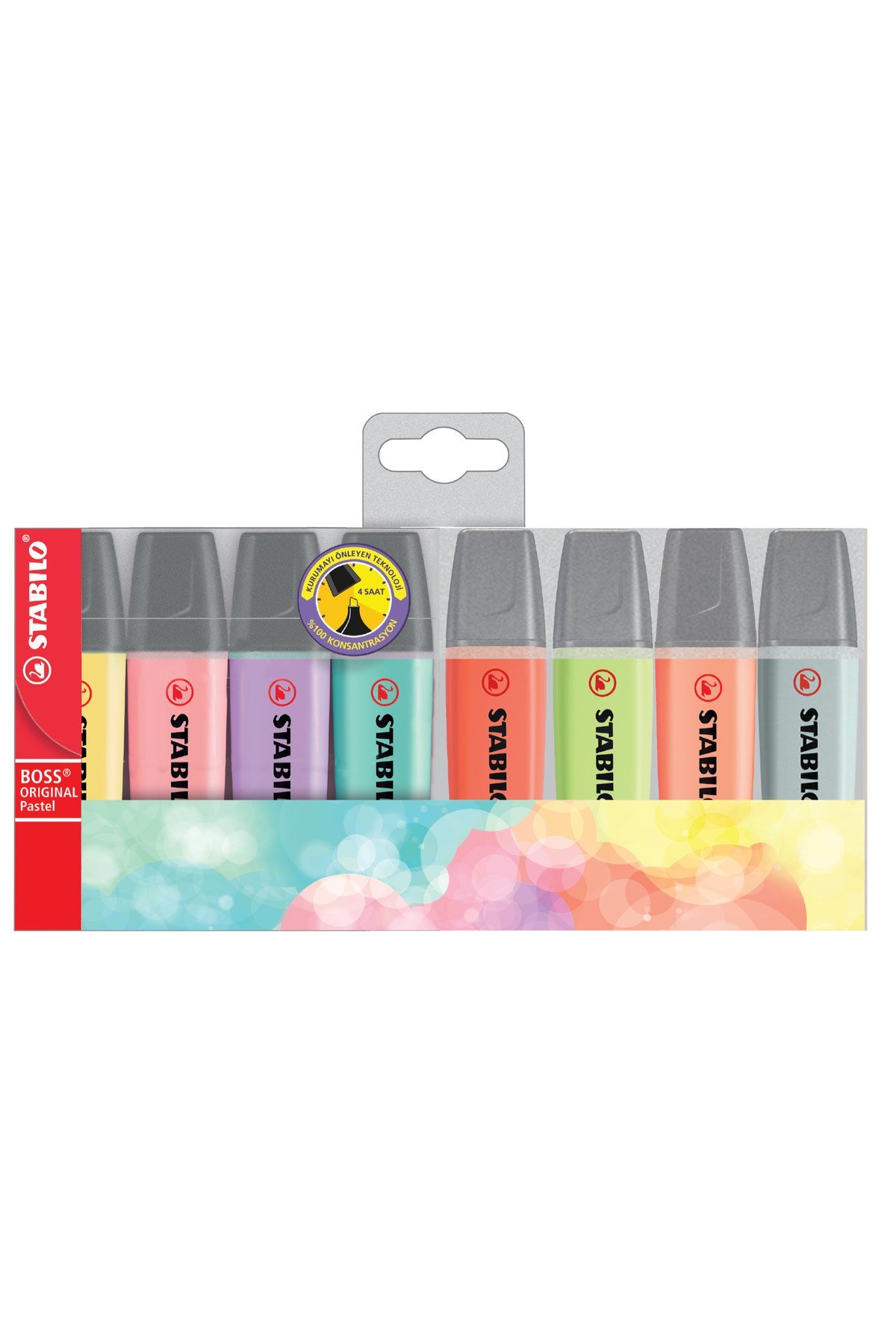 Fosforlu Kalem Boss Pastel 8'Li Paket