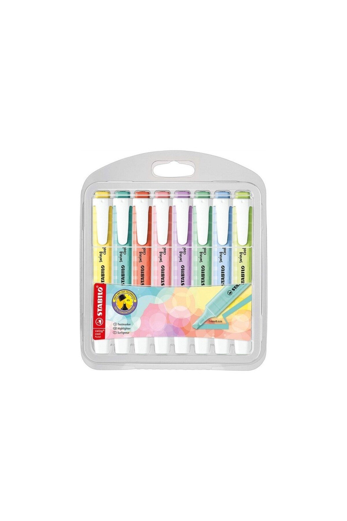 Fosforlu Kalem Swing Cool Pastel 8'li