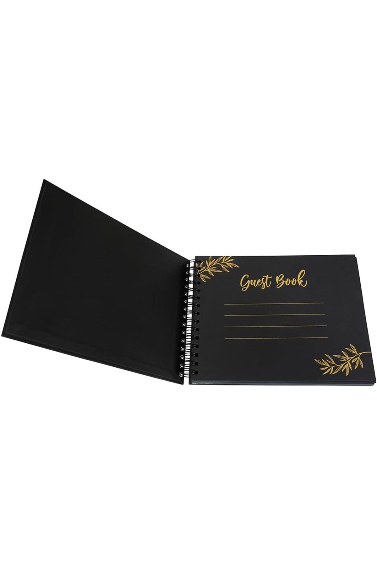 GUEST BOOK 17X24 (Anı-Hatıra-Fotoğraf ) SİYAH DEFTER