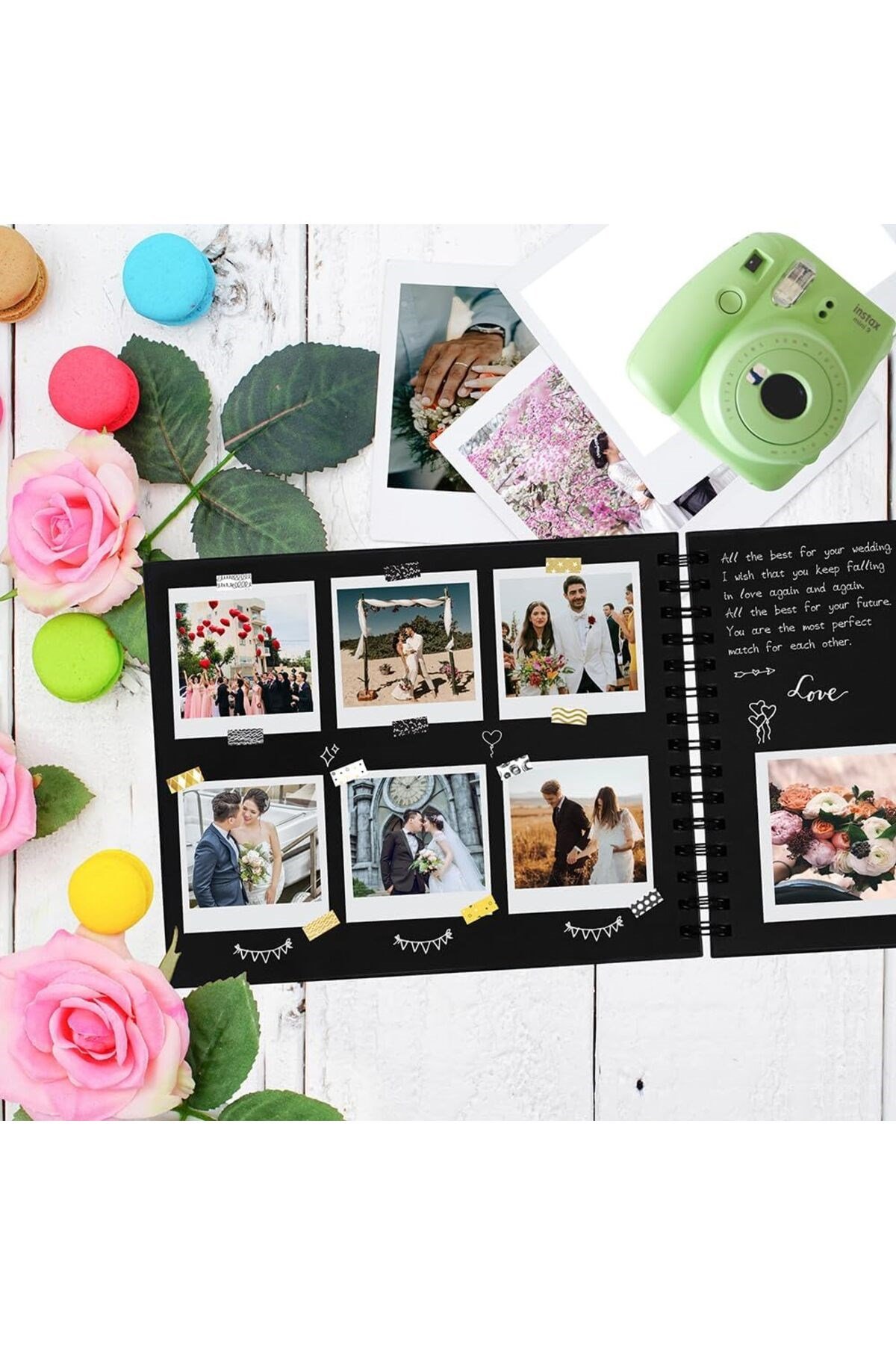 GUEST BOOK 17X24 (Anı-Hatıra-Fotoğraf ) SİYAH DEFTER