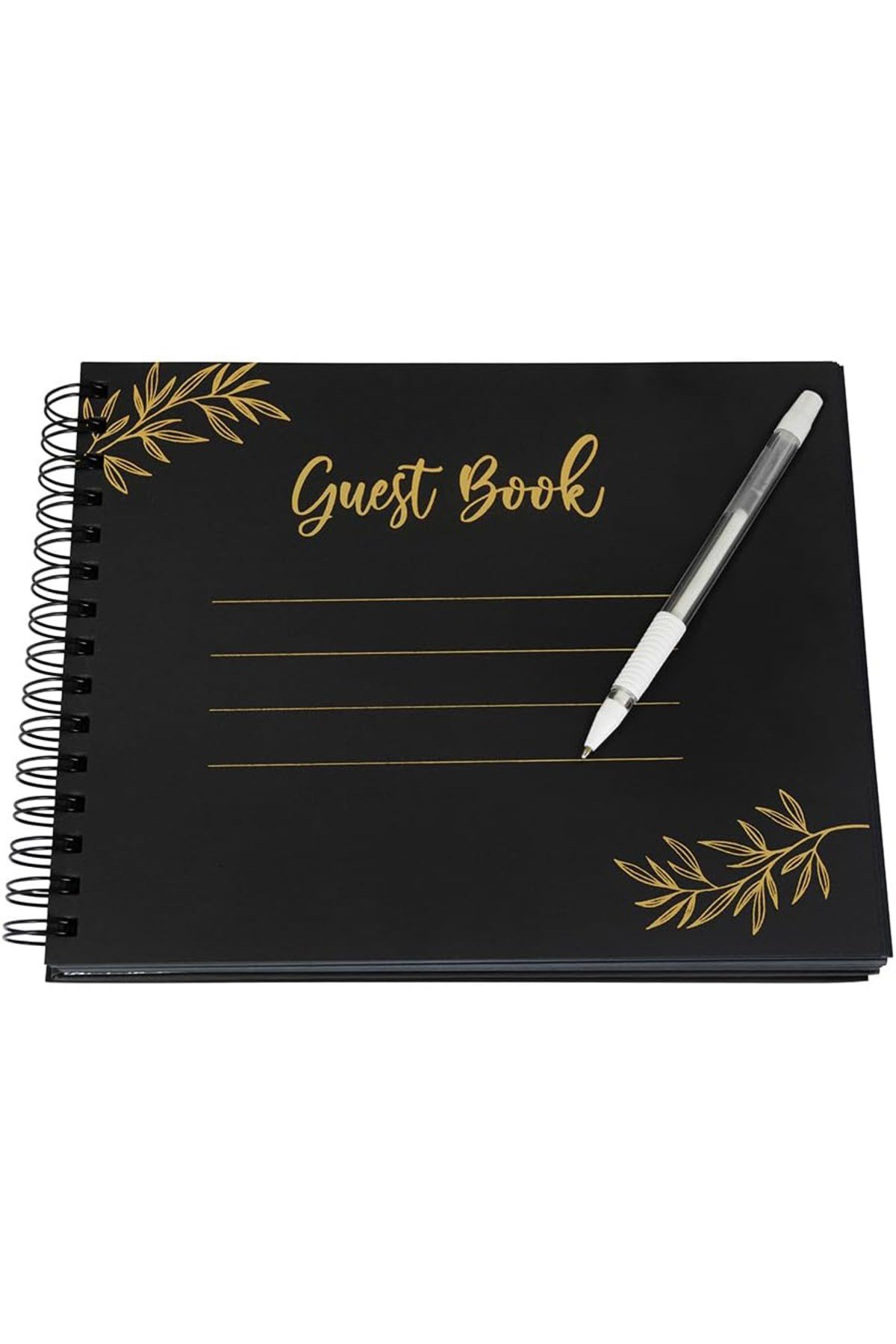 GUEST BOOK A4 SP (Anı-Hatıra-Fotoğraf)SİYAH DEFTER
