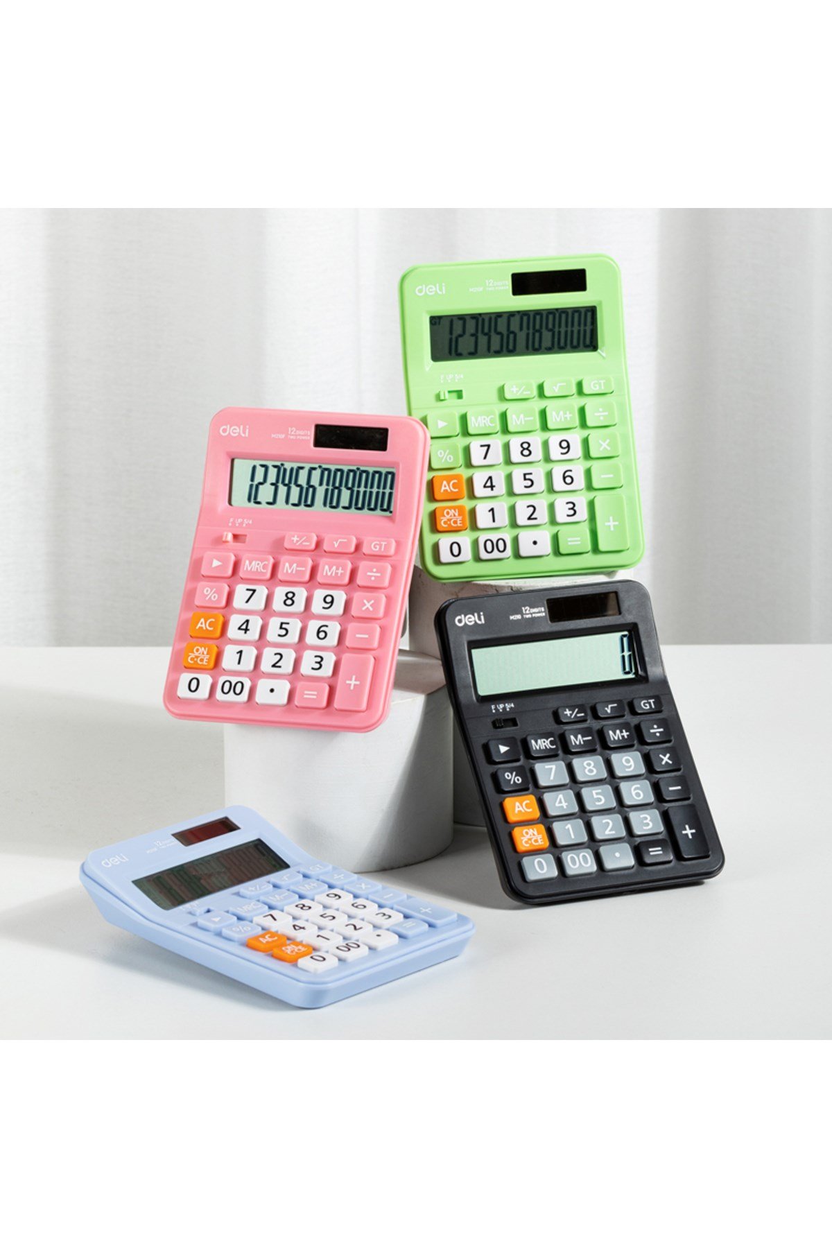 Hesap Makinesi 12 digit Pembe