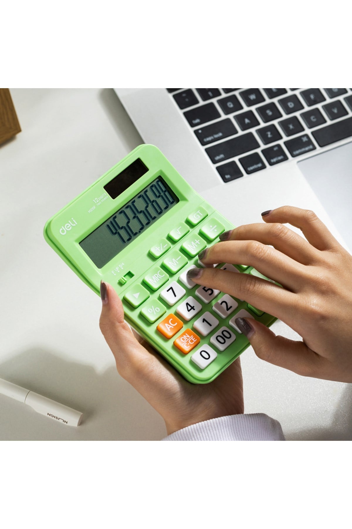 Hesap Makinesi 12 digit Yeşil