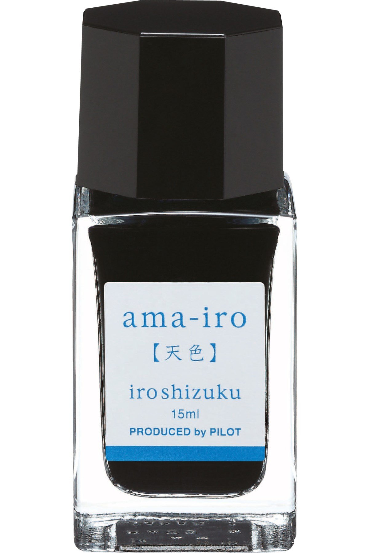 INK IROSHIZUKU - 3 ADET 15 ML Mavi AMA-IRO Dolma Kalem Mürekkebi Özel Ahşap Kutuda