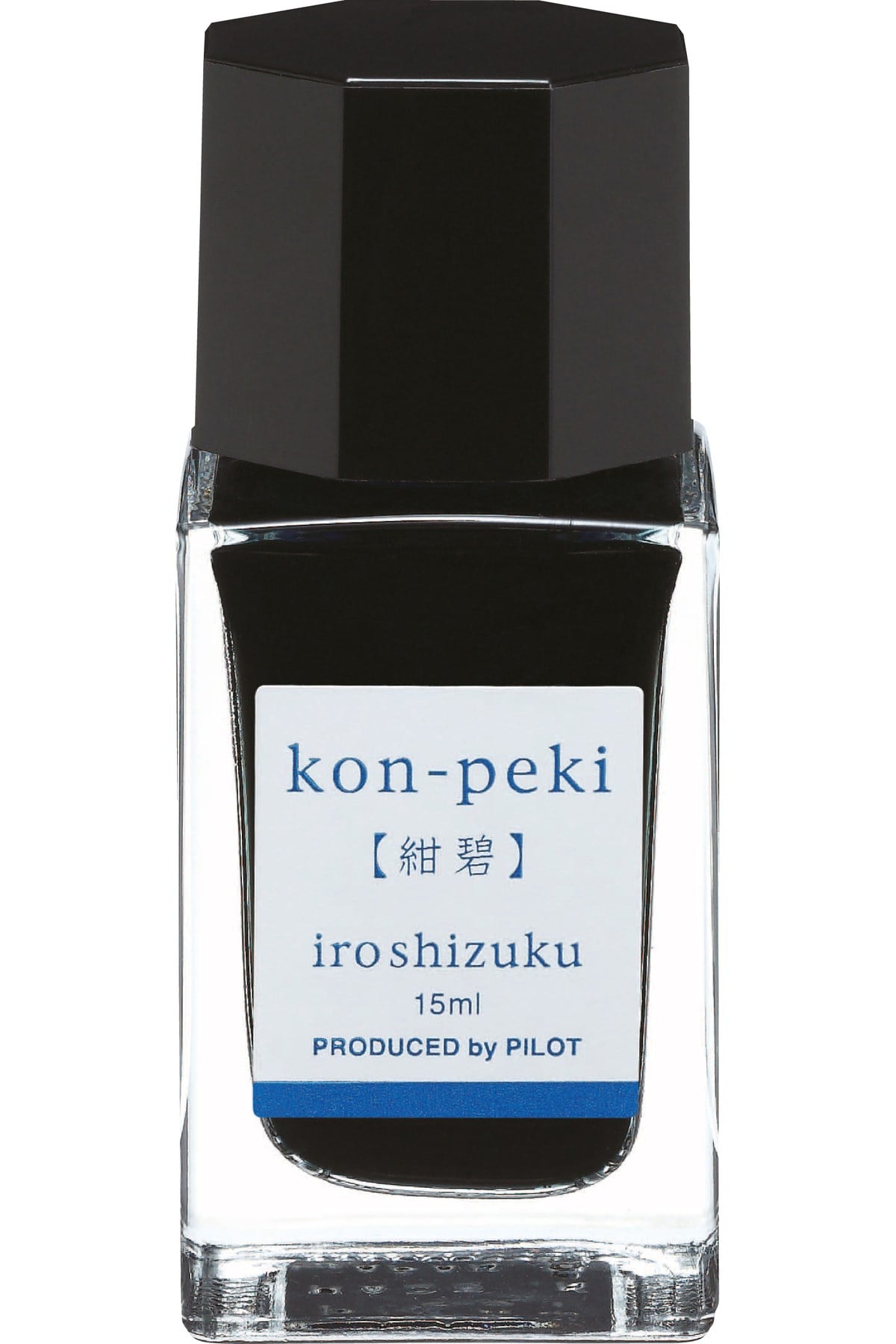 INK IROSHIZUKU - 3 ADET 15 ML Mavi KON-PEKI Dolma Kalem Mürekkebi Özel Ahşap Kutuda