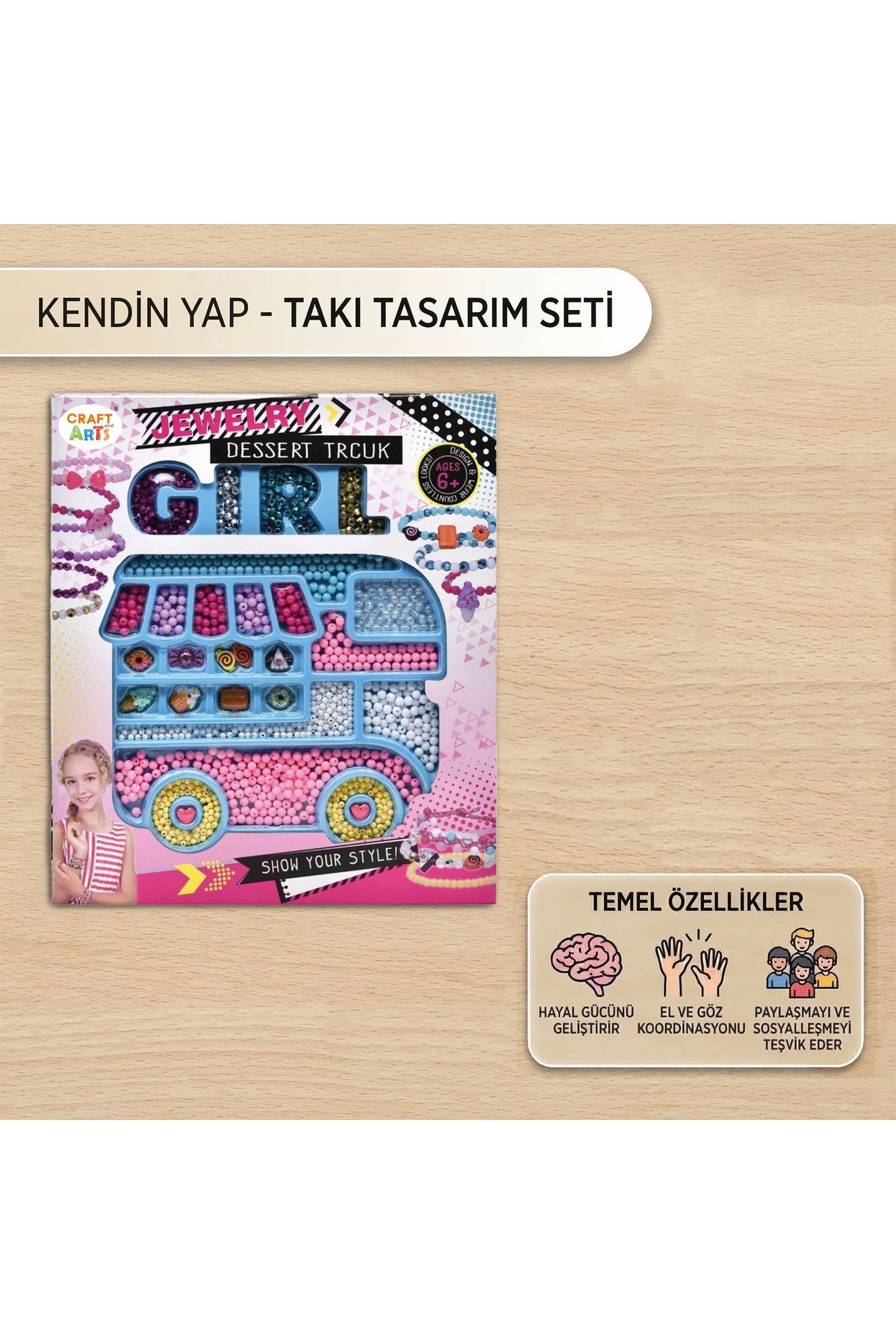KENDİN YAP VE TASARLA BONCUK TAKI HOBİ SETİ