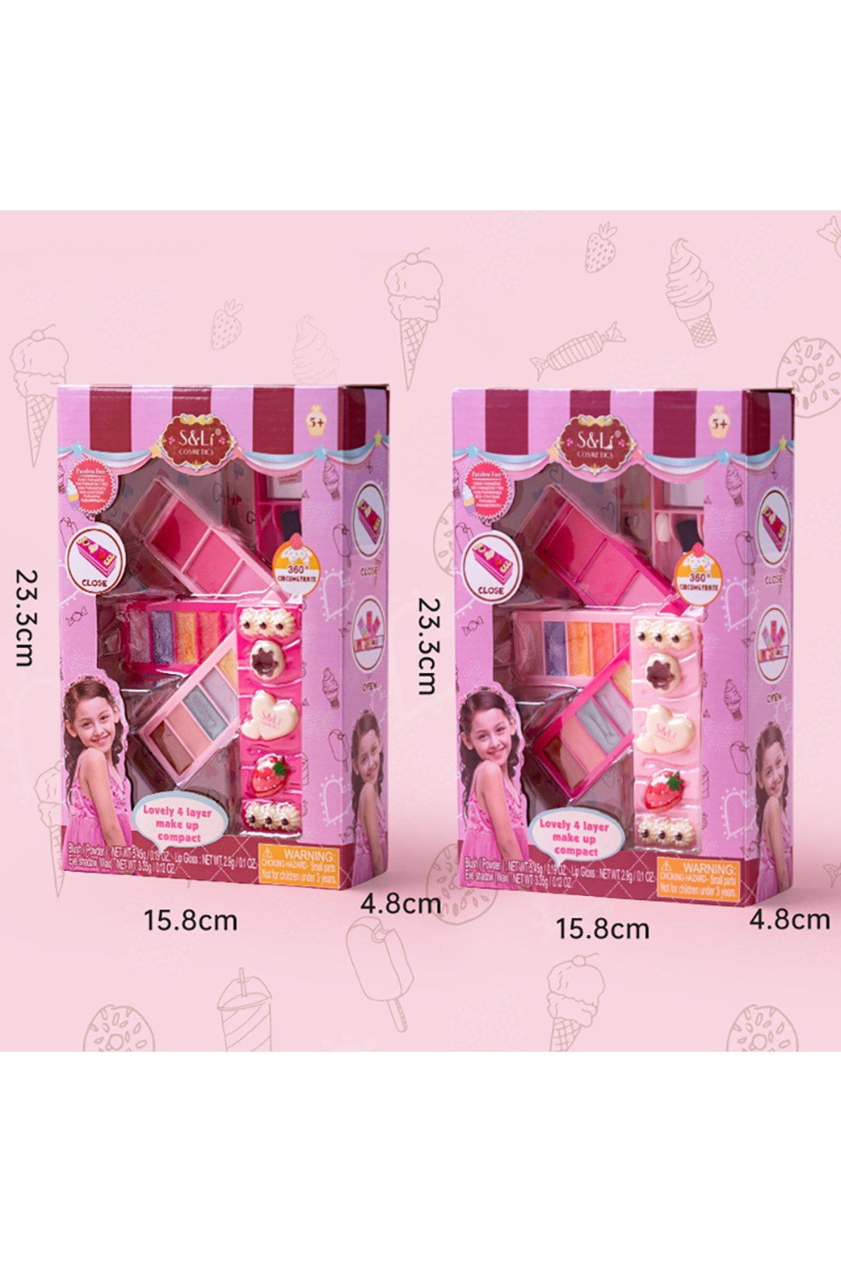LOVELY 4 KATLI MAKYAJ SETİ S22243