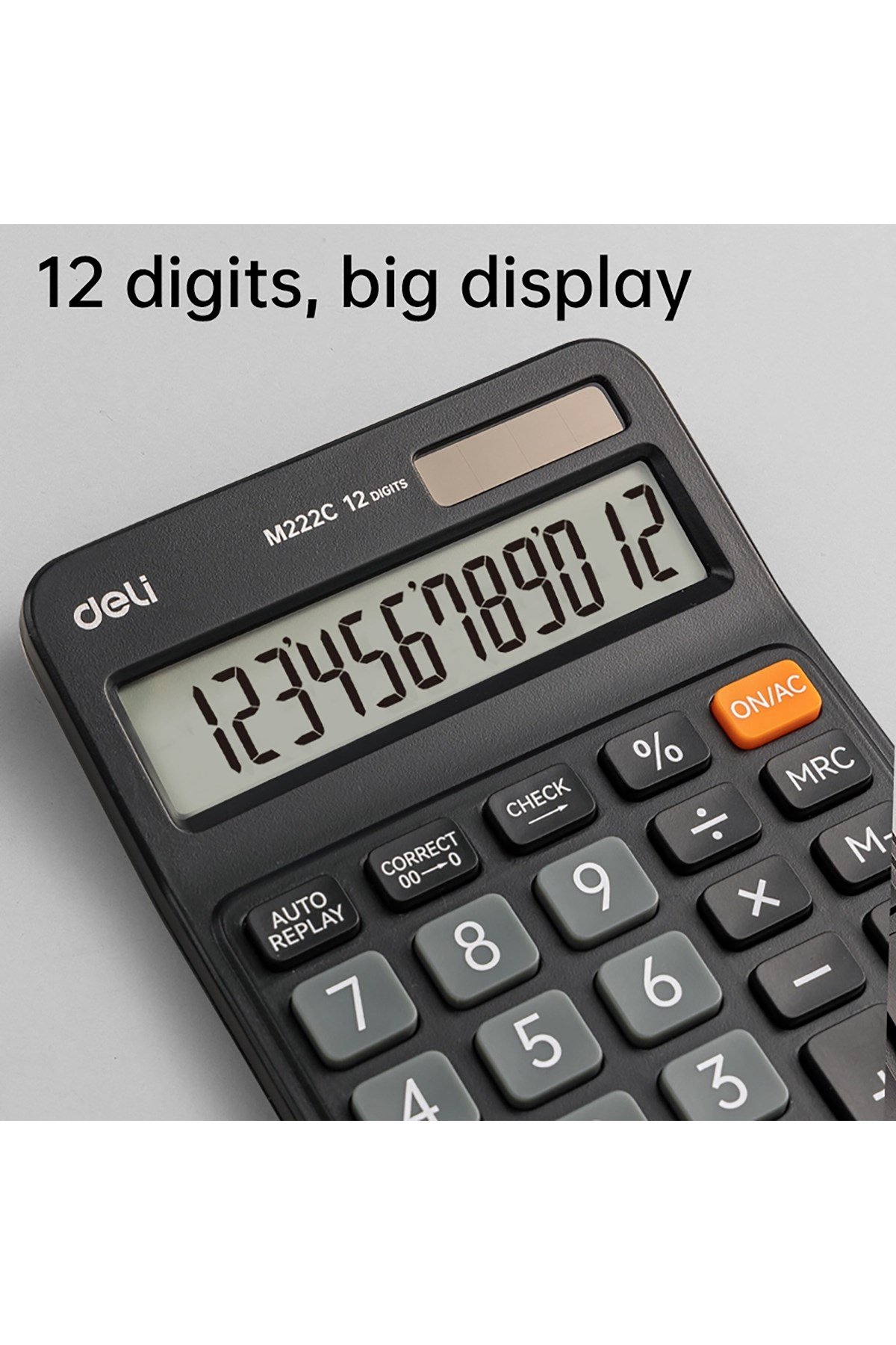 Masa üstü Hesap Makinesi 12 digit Siyah