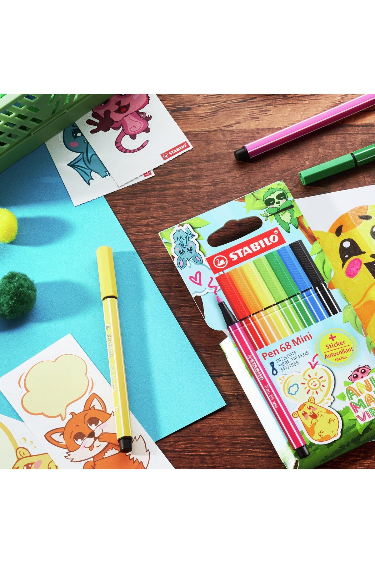 Pen 68 Animal Vibes Mini 8'li Paket