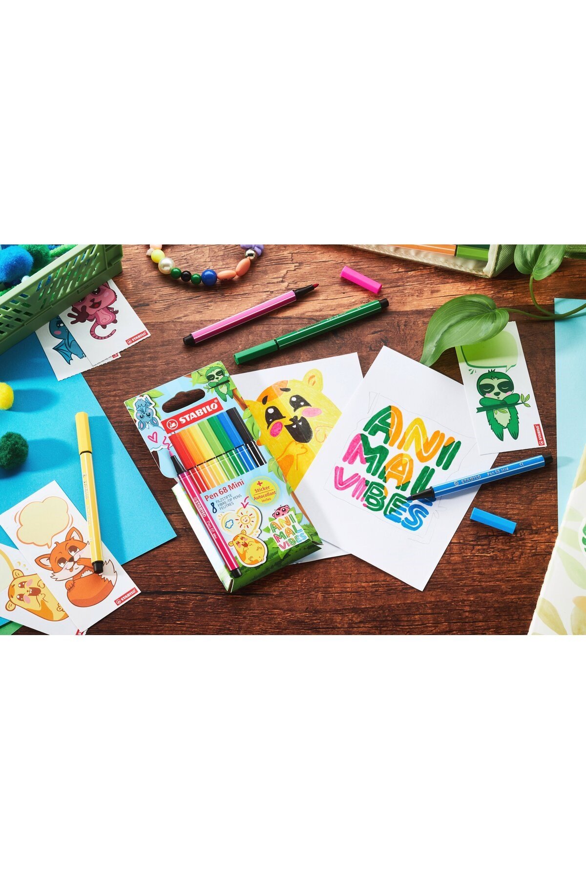 Pen 68 Animal Vibes Mini 8'li Paket