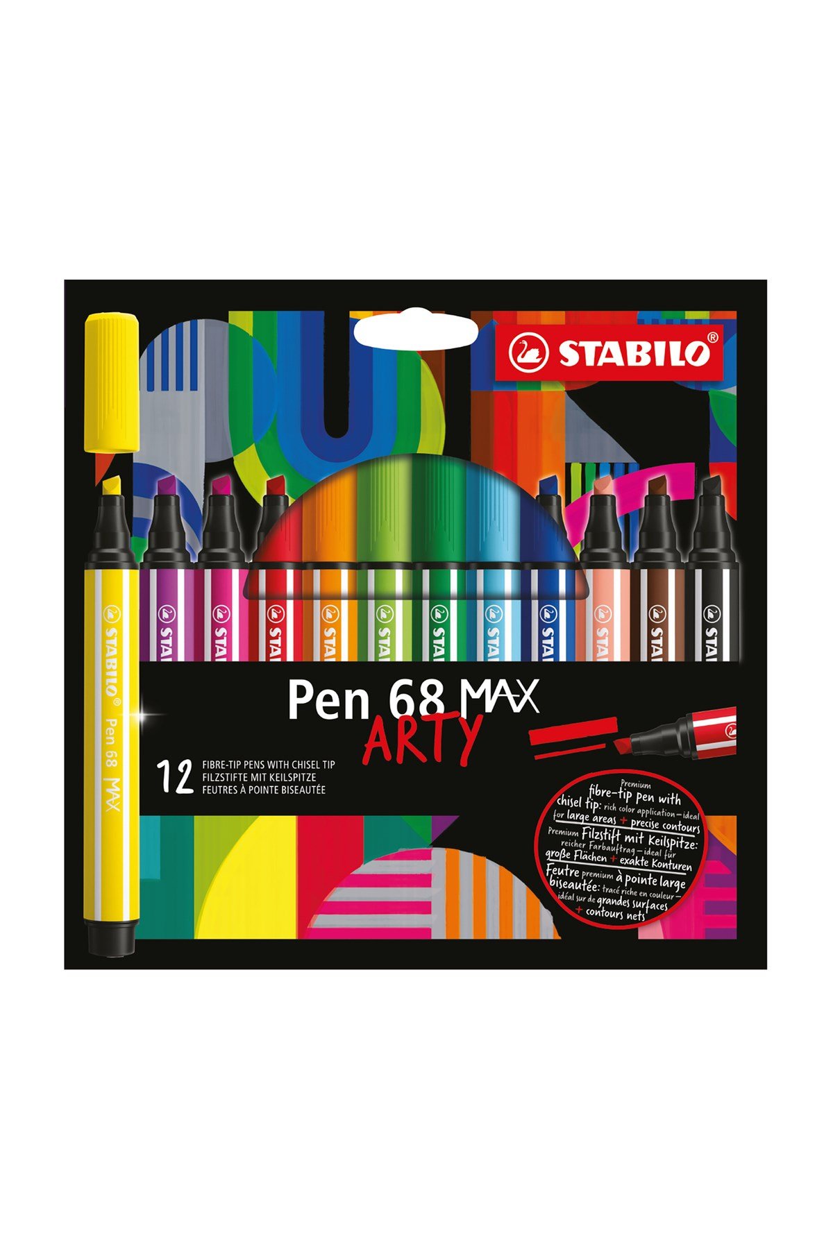 Pen 68 MAX ARTY 12'li Keçeli Kalem Seti