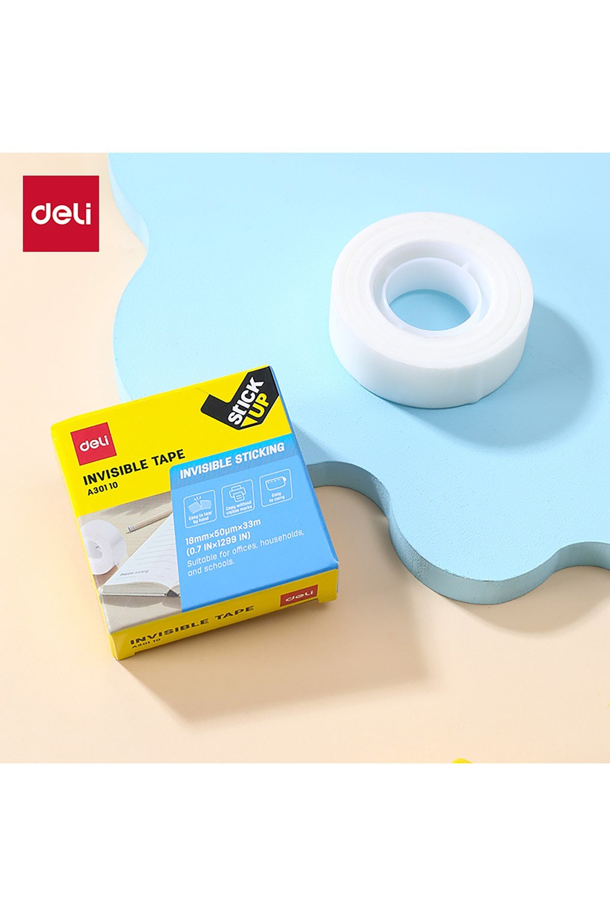 Şeffaf Bant 18mm*50um*33m(1roll/bo*) Beyaz