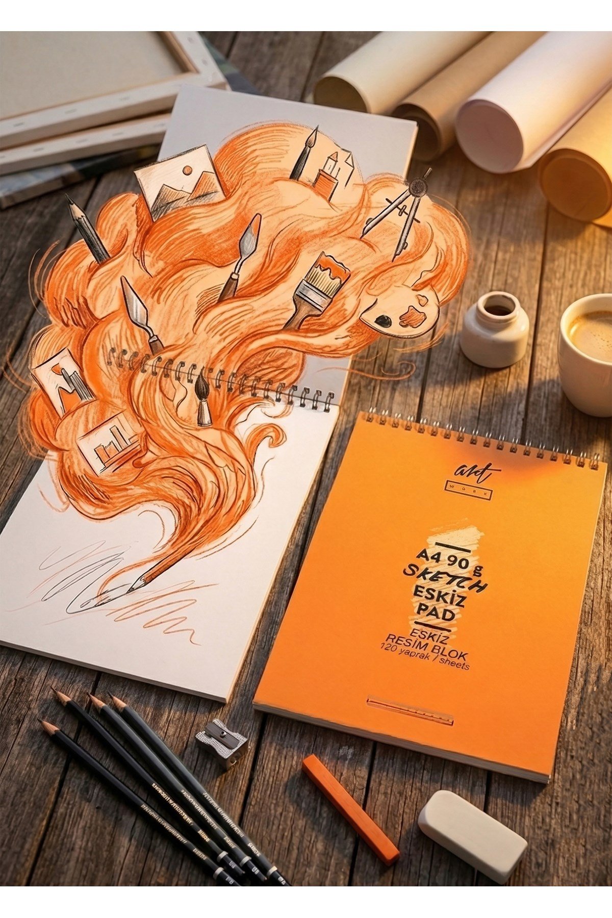 SKETCH BLOK 90 GR A4 120 YP