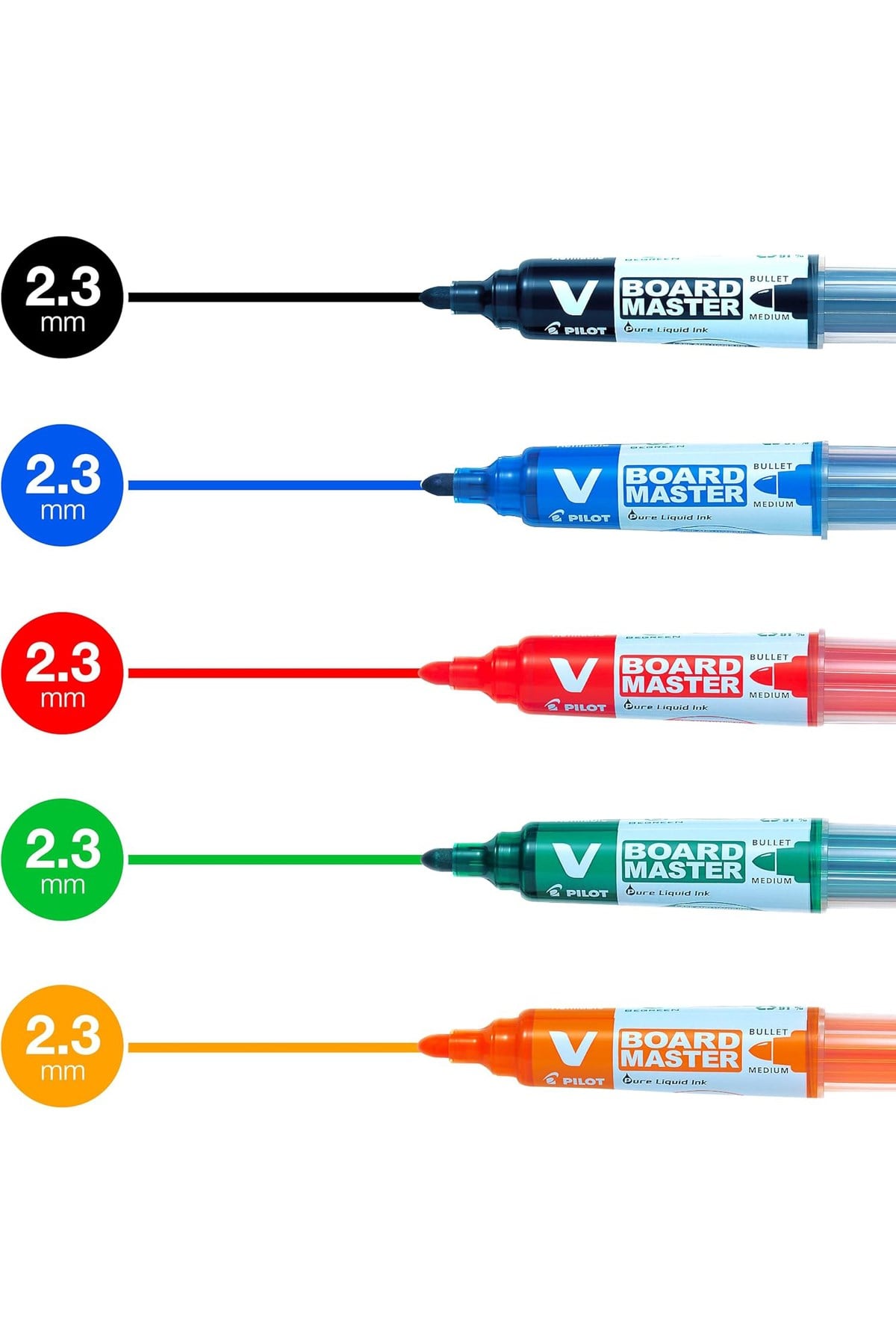 VBOARD MASTER kartuşlu Tahta Kalemi -5 Colour Set