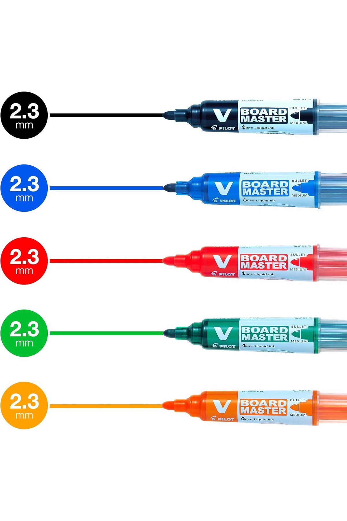 VBOARD MASTER kartuşlu Tahta Kalemi -5 Colour Set