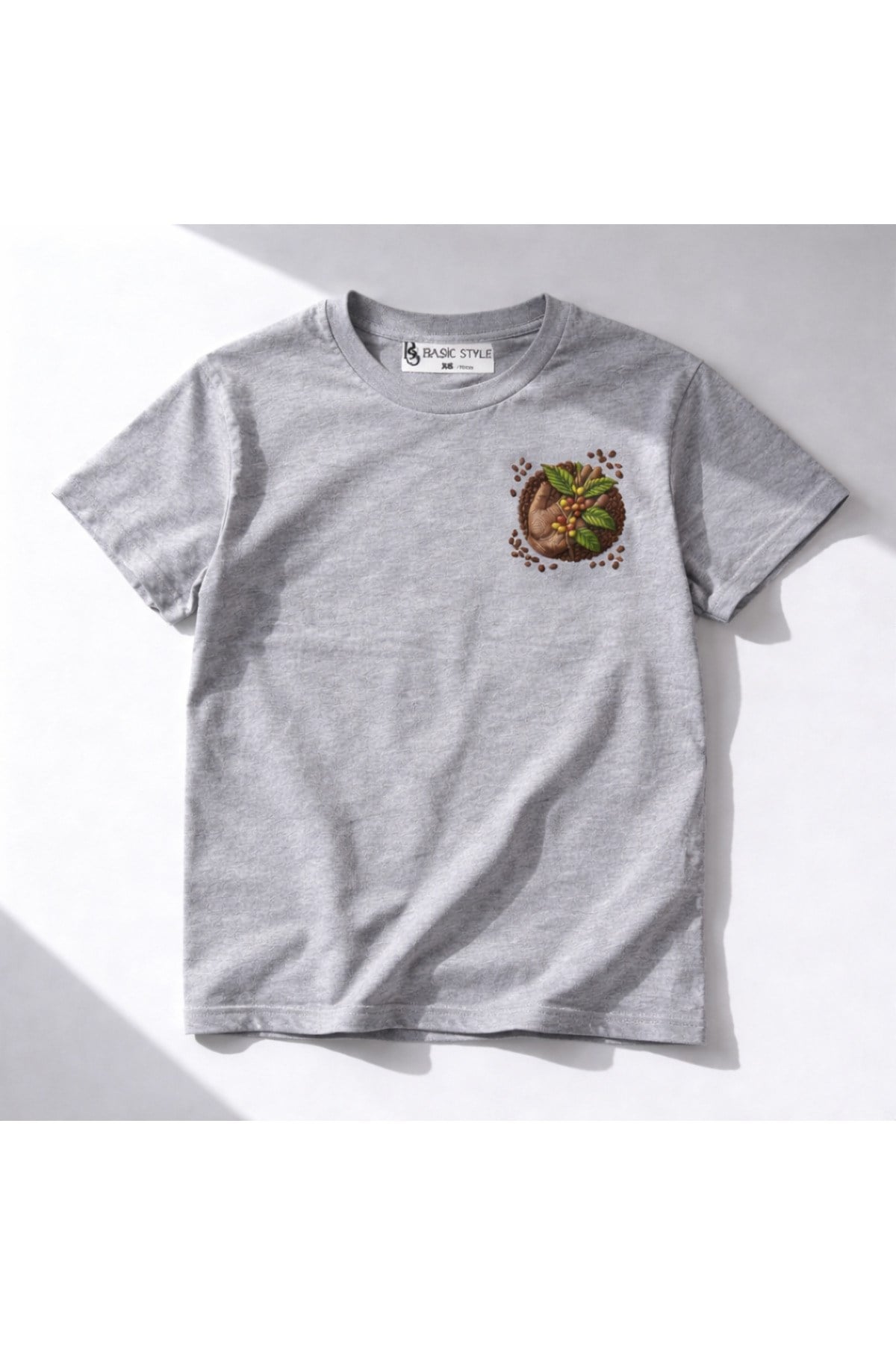 Basic Style Kahveler ve Çekirdekler Kahve Bardağı T-Shirt