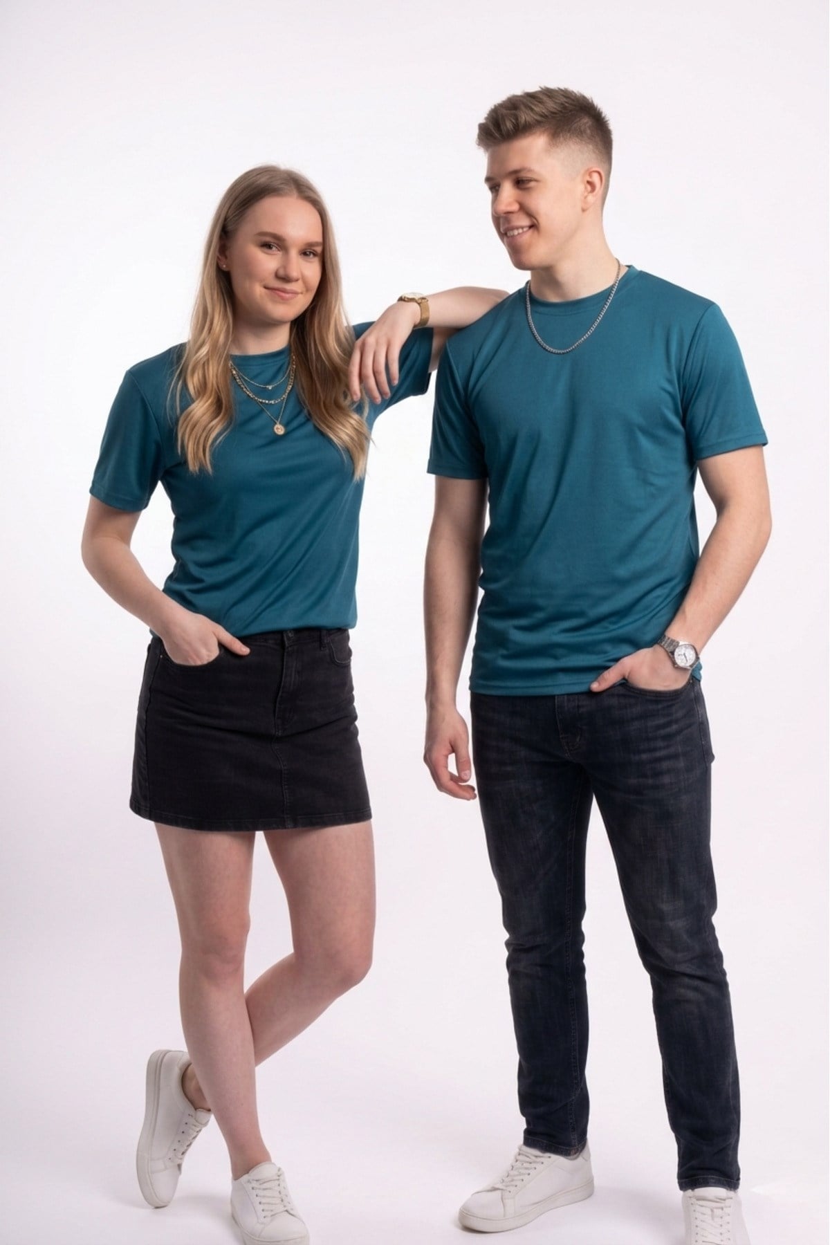 Erkek / Kadın Unisex Premium Polymesh Kumaş Nefes Alabilen Basic Spor Tişört T-Shirt