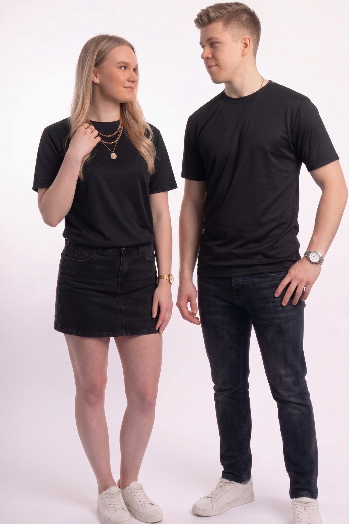Erkek / Kadın Unisex Premium Polymesh Kumaş Nefes Alabilen Basic Spor Tişört T-Shirt