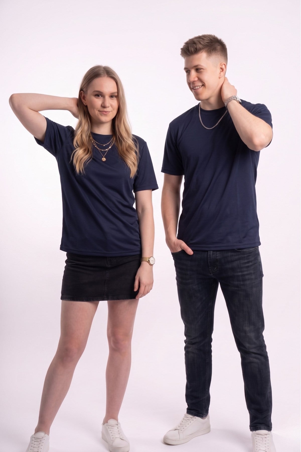 Erkek / Kadın Unisex Premium Polymesh Kumaş Nefes Alabilen Basic Spor Tişört T-Shirt