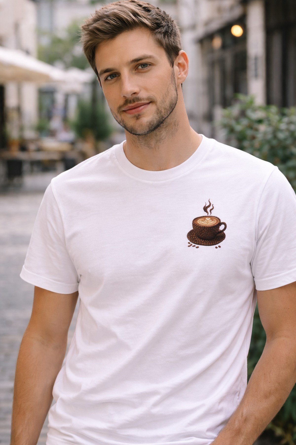 Kahveler ve Çekirdekler - Kahve Serisi Çekirdek Bardak T-Shirt