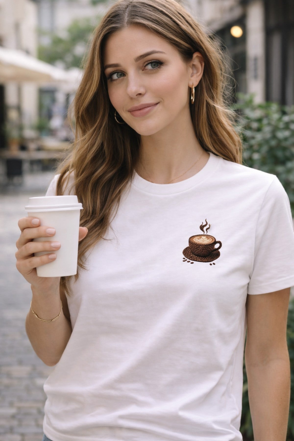 Kahveler ve Çekirdekler - Kahve Serisi Çekirdek Bardak T-Shirt