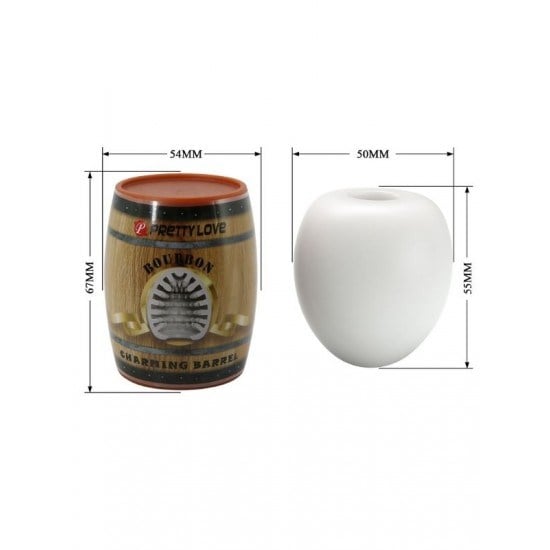 Bourbon Fıçı Tasarımlı Mastürbatör – Tırtıklı İç Dokulu Haz Kupası