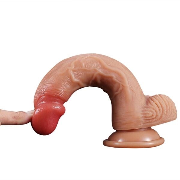 Gerçekçi 20,5 CM Realistik Dildo | Yumuşak Silikon